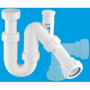 McAlpine TP10V 75mm Water Seal Tubular Swivel Anti-Syphon (Silentrap) All One Trap with 1.25" Multifit Outlet in White White McAlpine TP10V 75mm Water Seal Tubular Swivel Anti-Syphon (Silentrap) All One Trap with 1.25" Multifit Outlet in White White