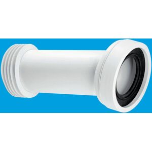 McAlpine WC-CON7 14° Angle Adjustable Length Rigid WC Connector in White White McAlpine WC-CON7 14° Angle Adjustable Length Rigid WC Connector in White White