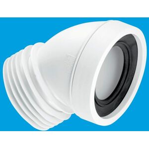 McAlpine Model WC-CON16 45 Degree Rigid Toilet Connector - Toilet Fitting McAlpine Model WC-CON16 45 Degree Rigid Toilet Connector - Toilet Fitting