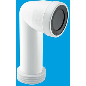 McAlpine WC-CON8E 90° Bend Adjustable Length Extended Inlet Rigid WC Connector in White White McAlpine WC-CON8E 90° Bend Adjustable Length Extended Inlet Rigid WC Connector in White White