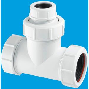 McAlpine V1MX-CO 1.5" Universal Slip Tee in White White McAlpine V1MX-CO 1.5" Universal Slip Tee in White White