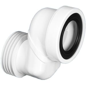 McAlpine WCLO-8 Offset 8cm WC Connector in ABS in White White McAlpine WCLO-8 Offset 8cm WC Connector in ABS in White White