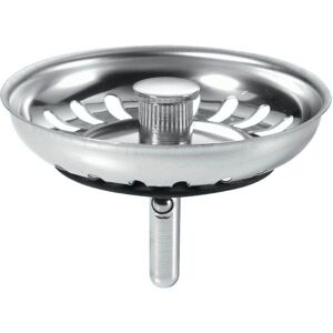 McAlpine BWSTSS-TOP Basket Strainer Waste Plug - Stemball Model in Silver Silver McAlpine BWSTSS-TOP Basket Strainer Waste Plug - Stemball Model in Silver Silver
