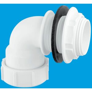 McAlpine MT4-TANK 1.5" Multifit Bent Tank Connector in White White McAlpine MT4-TANK 1.5" Multifit Bent Tank Connector in White White