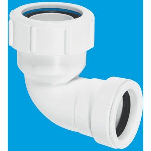 McAlpine MS4-32MM 1.25" 90° Multifit Bend x 32mm Pushfit in White White McAlpine MS4-32MM 1.25" 90° Multifit Bend x 32mm Pushfit in White White