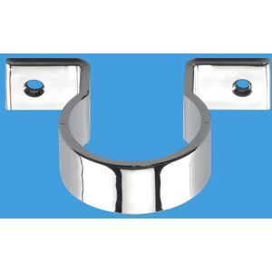 McAlpine Chrome Plated Plastic Pipe Clip 35mm S35-CP, 5 Pack in Silver Silver McAlpine Chrome Plated Plastic Pipe Clip 35mm S35-CP, 5 Pack in Silver Silver