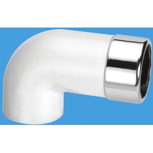 McAlpine Chrome Plated Elongated Brass to ABS 90 Degree Conversion Elbow 32mm ABS32/35A-CB -L in Silver Silver McAlpine Chrome Plated Elongated Brass to ABS 90 Degree Conversion Elbow 32mm ABS32/35A-CB -L in Silver Silver
