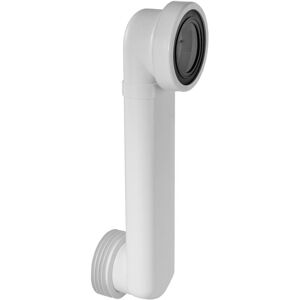McAlpine 400mm Offset ABS WC Connector in White White McAlpine 400mm Offset ABS WC Connector in White White