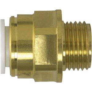 John Guest Brass Coupler 15mm X 1/2, Brass Male Coupler For Connecting Metric Pipe, Pack of 4 in Gold Gold John Guest Brass Coupler 15mm X 1/2, Brass Male Coupler For Connecting Metric Pipe, Pack of 4 in Gold Gold