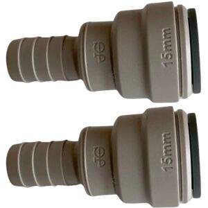 John Guest Hose Connector 15mm X 1/2 in Beige Beige John Guest Hose Connector 15mm X 1/2 in Beige Beige