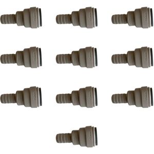 John Guest Hose Connector 15mm X 1/2 in Grey Grey John Guest Hose Connector 15mm X 1/2 in Grey Grey
