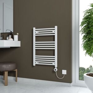 Agadon Grace Electric Towel Radiator in White Size: 750mm x 500mm White 750mm x 500mm Agadon Grace Electric Towel Radiator in White Size: 750mm x 500mm White 750mm x 500mm
