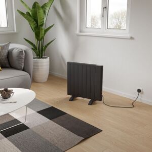 Agadon Riley Electric Panel Radiator in Dark Grey Size: 580mm x 590mm Dark Grey 580mm x 590mm Agadon Riley Electric Panel Radiator in Dark Grey Size: 580mm x 590mm Dark Grey 580mm x 590mm