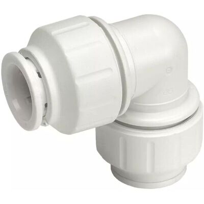 John Guest Elbow 10mm (Pack Of 10) in White White John Guest Elbow 10mm (Pack Of 10) in White White