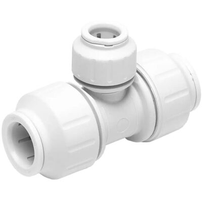 John Guest 'Speedfit Reducing Tee 28 x 22 x 28mm Pack Of 2 in White White John Guest 'Speedfit Reducing Tee 28 x 22 x 28mm Pack Of 2 in White White