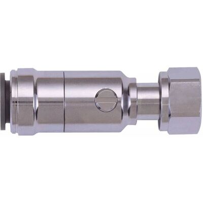 John Guest Chrome Plated Service Valve 15mm X 1/2 in Silver Silver John Guest Chrome Plated Service Valve 15mm X 1/2 in Silver Silver