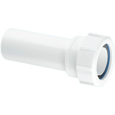 McAlpine Straight Connector Multifit x Plain End 40mm MT18L in White White McAlpine Straight Connector Multifit x Plain End 40mm MT18L in White White