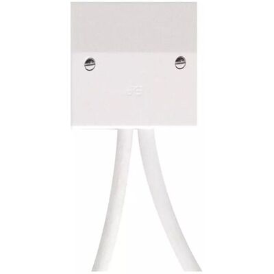John Guest Radiator Outlet Plate (Pack of 5) in White White John Guest Radiator Outlet Plate (Pack of 5) in White White
