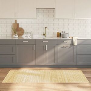 Berkfield Home Rug Rectangular Light Nature 80x200 cm Bamboo in Beige Size: Medium Beige Medium Berkfield Home Rug Rectangular Light Nature 80x200 cm Bamboo in Beige Size: Medium Beige Medium