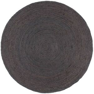 Berkfield Home Handmade Rug Jute Round 240 cm Dark Grey Size: 100 cm diameter Grey 100 cm diameter Berkfield Home Handmade Rug Jute Round 240 cm Dark Grey Size: 100 cm diameter Grey 100 cm diameter