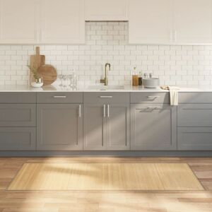 Berkfield Home Rug Rectangular Light Natural80x200 cm Bamboo in Beige Size: Medium Beige Medium Berkfield Home Rug Rectangular Light Natural80x200 cm Bamboo in Beige Size: Medium Beige Medium