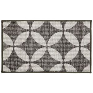 JVL Fiora Machine Washable Doormat 44 x 75 cm Pewter in Beige Size: 44 cm x 75 cm Beige 44 cm x 75 cm JVL Fiora Machine Washable Doormat 44 x 75 cm Pewter in Beige Size: 44 cm x 75 cm Beige 44 cm x 75 cm