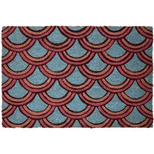 Orsina Deco Doormat, Stylish Coir Mat With Art Deco Pattern & Durable PVC Backing, Hard-Wearing And Size: Medium Multicolor Medium Orsina Deco Doormat, Stylish Coir Mat With Art Deco Pattern & Durable PVC Backing, Hard-Wearing And Size: Medium Multicolor Medium