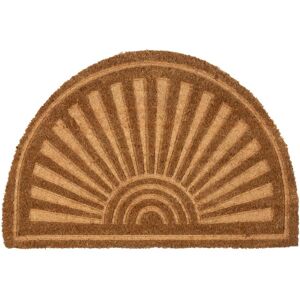 Nicola Spring Coir Half Moon Door Mat - 60 x 40cm - Embossed in Brown Size: 40 cm x 60 cm Brown 40 cm x 60 cm Nicola Spring Coir Half Moon Door Mat - 60 x 40cm - Embossed in Brown Size: 40 cm x 60 cm Brown 40 cm x 60 cm