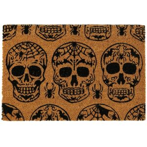 Nicola Spring Halloween Coir Door Mat 60 x 40cm Spooky Day of the Dead Entrance Rug in Natural Size: 40 cm x 60 cm Natural 40 cm x 60 cm Nicola Spring Halloween Coir Door Mat 60 x 40cm Spooky Day of the Dead Entrance Rug in Natural Size: 40 cm x 60 cm Natural 40 cm x 60 cm