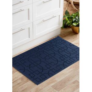 Desire Rugs Ivy Anti-Slip Cubed Trellis Design Doormat - Machine Washable for Easy Care in Navy Size: 120 cm x 160 cm Navy 120 cm x 160 cm Desire Rugs Ivy Anti-Slip Cubed Trellis Design Doormat - Machine Washable for Easy Care in Navy Size: 120 cm x 160 cm Navy 120 cm x 160 cm