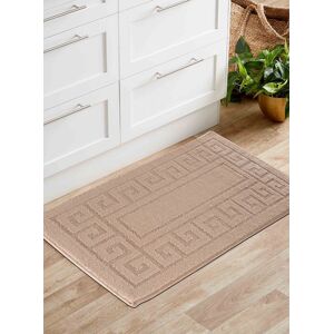 Desire Rugs Ivy Anti-Slip Greek Key Design Doormat - Machine Washable for Easy Care in Beige Size: 60 cm x 220 cm Beige 60 cm x 220 cm Desire Rugs Ivy Anti-Slip Greek Key Design Doormat - Machine Washable for Easy Care in Beige Size: 60 cm x 220 cm Beige 60 cm x 220 cm