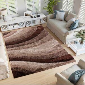 Desire Rugs Modern Soft Waves Shimmer Shaggy Area Rugs in Bronze Size: 120 cm x 170 cm Bronze 120 cm x 170 cm Desire Rugs Modern Soft Waves Shimmer Shaggy Area Rugs in Bronze Size: 120 cm x 170 cm Bronze 120 cm x 170 cm