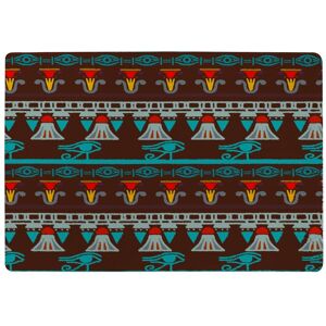 Benjamin Tate Design Ethnic Silhouettes Designer Rug in Natural Size: Large Natural Large Benjamin Tate Design Ethnic Silhouettes Designer Rug in Natural Size: Large Natural Large