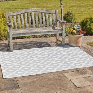 Marco Paul Large Al Fresco Outdoor Rug Portable Anti-Slip UV-Resistant Weatherproof in Grey Size: 160 cm x 230 cm Grey 160 cm x 230 cm Marco Paul Large Al Fresco Outdoor Rug Portable Anti-Slip UV-Resistant Weatherproof in Grey Size: 160 cm x 230 cm Grey 160 cm x 230 cm