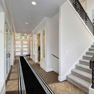 runrug Black Key Long Hallway Carpet Runner Size: 80 cm x 210 cm Black 80 cm x 210 cm runrug Black Key Long Hallway Carpet Runner Size: 80 cm x 210 cm Black 80 cm x 210 cm