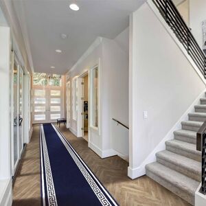 runrug Blue Key Long Hallway Carpet Runner Size: 70 cm x 210 cm Blue 70 cm x 210 cm runrug Blue Key Long Hallway Carpet Runner Size: 70 cm x 210 cm Blue 70 cm x 210 cm