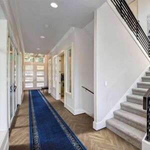 runrug Blue Tribal Long Hallway Carpet Runner Size: 70 cm x 360 cm Blue 70 cm x 360 cm runrug Blue Tribal Long Hallway Carpet Runner Size: 70 cm x 360 cm Blue 70 cm x 360 cm