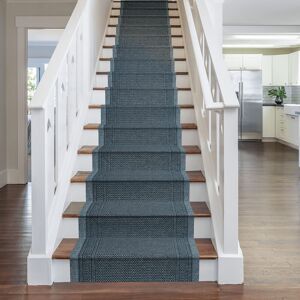 runrug Grey Aztec Stair Carpet Runner Size: 66 cm x 540 cm Grey 66 cm x 540 cm runrug Grey Aztec Stair Carpet Runner Size: 66 cm x 540 cm Grey 66 cm x 540 cm