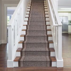 runrug Brown Inca Stair Carpet Runner Size: 66 cm x 510 cm Brown 66 cm x 510 cm runrug Brown Inca Stair Carpet Runner Size: 66 cm x 510 cm Brown 66 cm x 510 cm