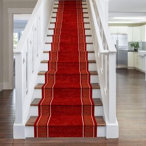 runrug Red Tribal Stair Carpet Runner Size: 70 cm x 570 cm Red 70 cm x 570 cm runrug Red Tribal Stair Carpet Runner Size: 70 cm x 570 cm Red 70 cm x 570 cm