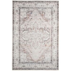 Kukoon Greige Vintage Medallion Non Slip Washable Low Pile Rug in Grey Size: 240 cm x 330 cm Grey 240 cm x 330 cm Kukoon Greige Vintage Medallion Non Slip Washable Low Pile Rug in Grey Size: 240 cm x 330 cm Grey 240 cm x 330 cm