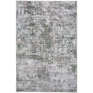Kukoon Silver Grey Green Distressed Abstract Non Slip Washable Low Pile Rug Size: 200 cm x 290 cm Green 200 cm x 290 cm Kukoon Silver Grey Green Distressed Abstract Non Slip Washable Low Pile Rug Size: 200 cm x 290 cm Green 200 cm x 290 cm