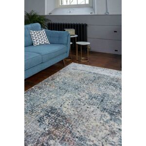 Kukoon Blue Grey Abstract Mosaic Pattern Soft Dense Pile Living Room Area Rug in Mid Blue Size: 240 cm x 330 cm Mid Blue 240 cm x 330 cm Kukoon Blue Grey Abstract Mosaic Pattern Soft Dense Pile Living Room Area Rug in Mid Blue Size: 240 cm x 330 cm Mid Blue 240 cm x 330 cm