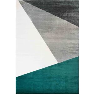Kukoon Emerald Green Grey Soft Textured Abstract Geometric Rug Size: 60 cm x 110 cm Emerald 60 cm x 110 cm Kukoon Emerald Green Grey Soft Textured Abstract Geometric Rug Size: 60 cm x 110 cm Emerald 60 cm x 110 cm