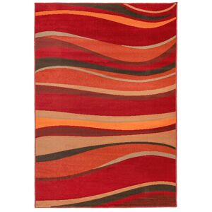 Kukoon Warm Red Terracotta Retro Wave Living Area Rug Size: 80 cm x 320 cm Red 80 cm x 320 cm Kukoon Warm Red Terracotta Retro Wave Living Area Rug Size: 80 cm x 320 cm Red 80 cm x 320 cm