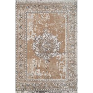 Kukoon Beige Modern Abstract Geometric & Distresssed Vintage Style Living Room Area Rugs & Runners in Taupe Size: 120 cm x 170 cm Taupe 120 cm x 170 cm Kukoon Beige Modern Abstract Geometric & Distresssed Vintage Style Living Room Area Rugs & Runners in Taupe Size: 120 cm x 170 cm Taupe 120 cm x 170 cm