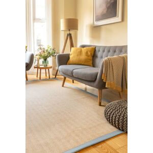 Kukoon Natural Golden Beige Jute Micro Woven Herringbone Pattern Cotton Border Area Rug in Grey Size: 120 cm x 170 cm Grey 120 cm x 170 cm Kukoon Natural Golden Beige Jute Micro Woven Herringbone Pattern Cotton Border Area Rug in Grey Size: 120 cm x 170 cm Grey 120 cm x 170 cm