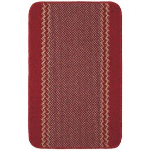 THE RUGS Washable Designer Rugs & Mats Lined Bordered Design in Red 116R Size: 67 cm x 100 cm Red 67 cm x 100 cm THE RUGS Washable Designer Rugs & Mats Lined Bordered Design in Red 116R Size: 67 cm x 100 cm Red 67 cm x 100 cm