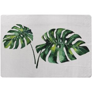 Benjamin Tate Design Twin Tropical Leaves Rug in Natural Size: Large Natural Large Benjamin Tate Design Twin Tropical Leaves Rug in Natural Size: Large Natural Large