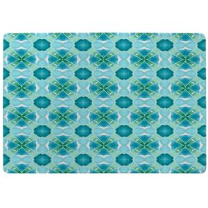 Benjamin Tate Design Green Cool Boho Chic Summer Rug in Natural Size: Large Natural Large Benjamin Tate Design Green Cool Boho Chic Summer Rug in Natural Size: Large Natural Large